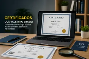 Certificados que valem no Brasil: como identificar carga horária, autenticidade e aceitação no mercado