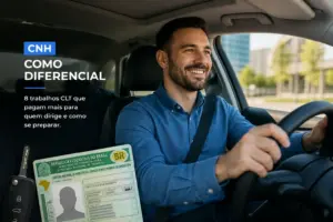 CNH como diferencial: 8 trabalhos CLT que pagam mais para quem dirige e como se preparar