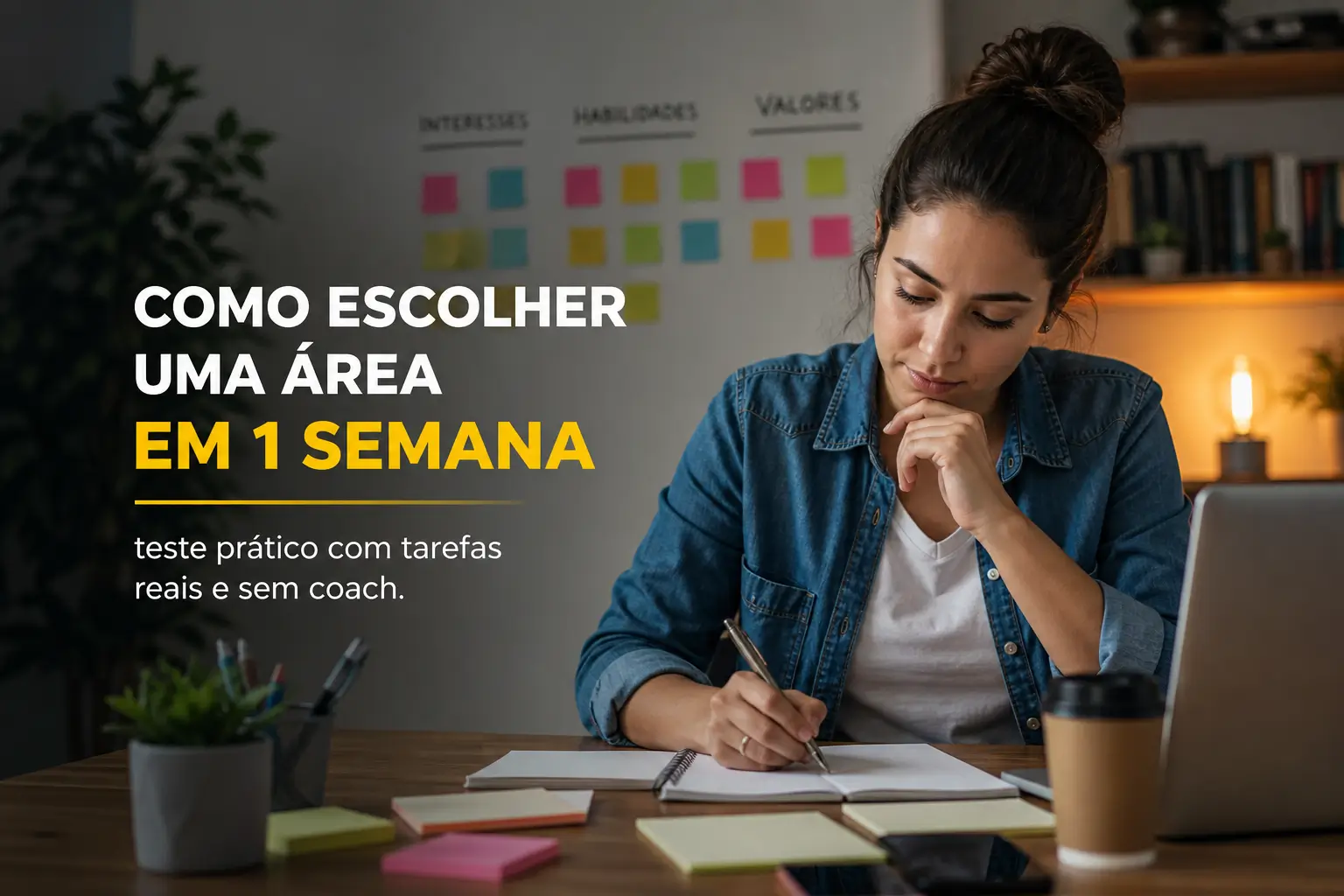 Mulher escrevendo sobre educação financeira em 2026